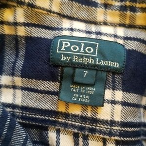 This polo raph lauren comes in blue and white and is perfect for any child.